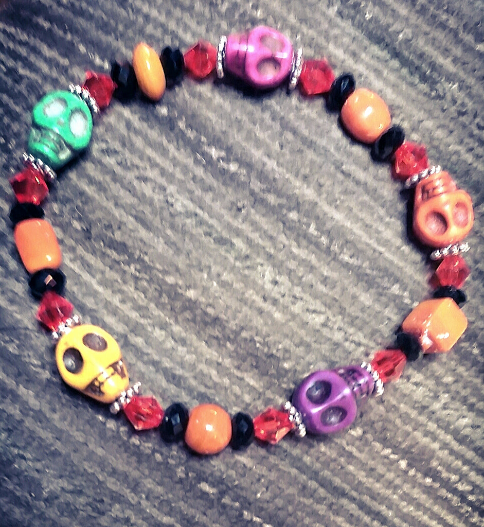 Sugar Skulls Halloween Bracelet