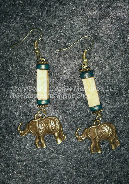 Wild Elephant Earrings